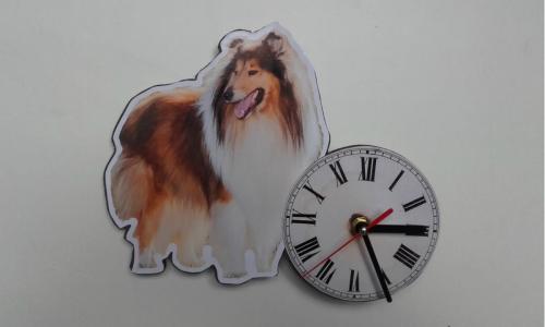 Horloge chien Colley