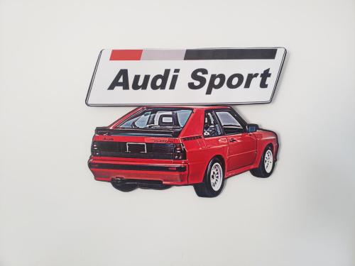 Plaque Audi Coupé Quattro