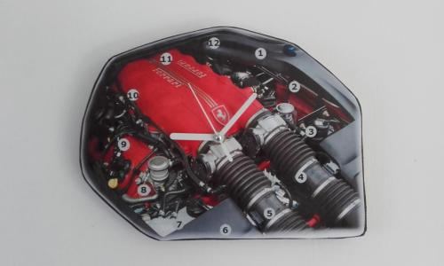 Horloge moteur Ferrari