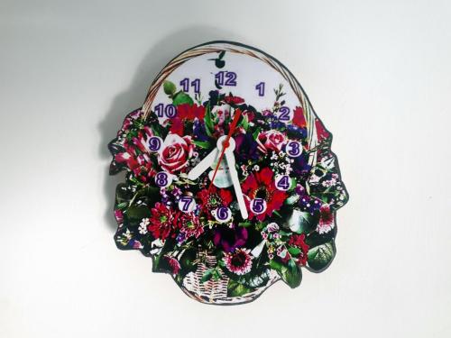 Horloge fleurs
