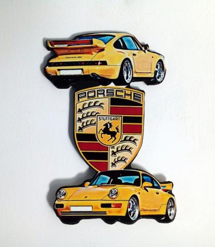 Plaque Porsche Carrera