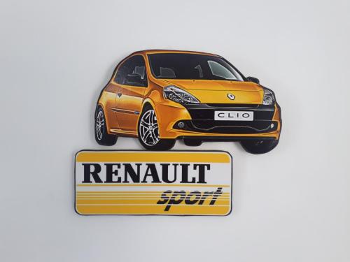 Plaque Renault Clio 3 RS