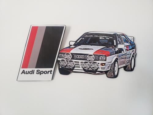 Plaque Audi Quattro