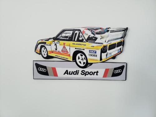 Plaque Audi Quattro S1