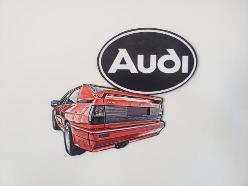 Plaque Audi Coupé Quattro
